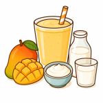 Batido de Mango + Yogurt + Leche