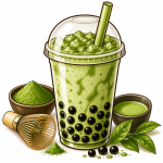Bubble Tea de Matcha
